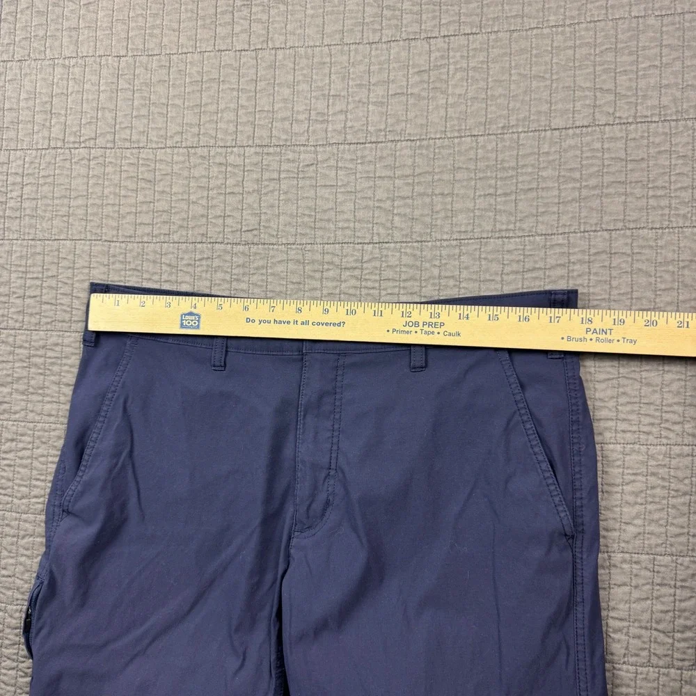 Eddie Bauer Travex Pants Mens 36x30 (35x28) Blue Stretch Hiking Travel Outdoors
